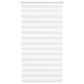 vidaXL Zebrová roleta 120,9x230 cm Šírka látky 116,7 cm biela