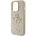 Puzdro Guess pre iPhone 15 Pro 6,1" GUHCP15LHG4SGD zlatá HC Fixed Glitter Big 4G