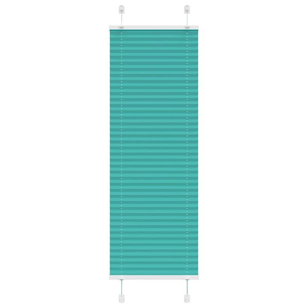 vidaXL Plisovaná roleta petrolejovo zelená 40x150 cm šírka látky 39,4 cm polyester
