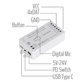 ATHOM LS6P ESP32 WLED ovládač