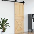 vidaXL Dvere NARVIK 85 x 210 cm Masívne borovicové drevo (neupravené)