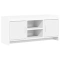 vidaXL TV skrinka 102 x 33 x 47 cm Biela Kompozitné drevo