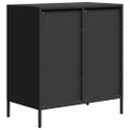 vidaXL Komoda čierna 68x39x73,5 cm oceľ valcovaná za studena