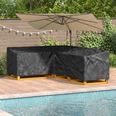 vidaXL Obal na nábytok 250 x 180 x 80 cm 420D Oxford tkanina Tvar L