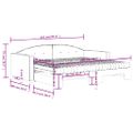 vidaXL Rozkladacia denná posteľ s matracmi modrá 90x200 cm zamat
