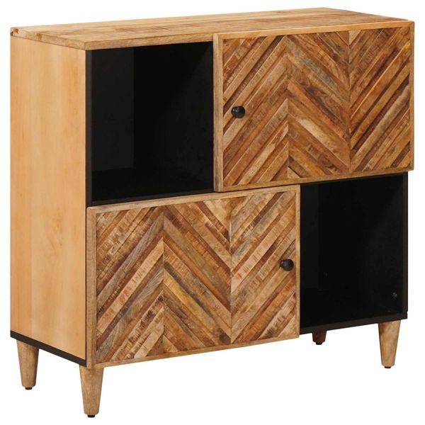 vidaXL Úložné skrine Hnedá 80 x 33,5 x 75 cm Masívne mango drevo