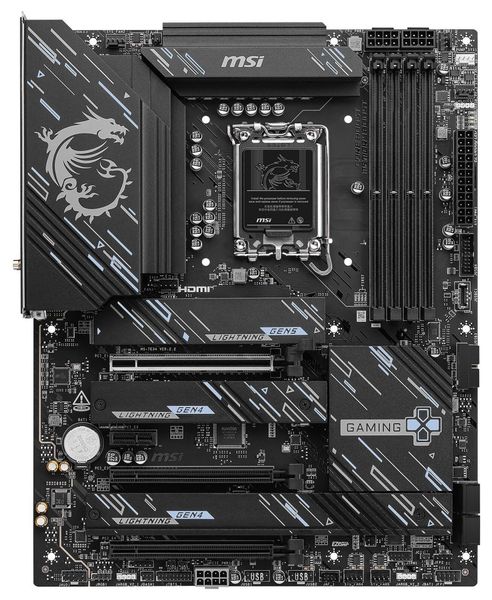 MSI Z890 GAMING PLUS WIFI / Intel Z890 / LGA1851 / 4x DDR5 / 4x M.2 / USB-C / HDMI / DP /  WiFi / ATX Základní deska, Intel Z890, LGA1851, 4× DDR5 DIMM (max. 256GB), 4× M.2, Wi-Fi, HDMI, DisplayPort, 2× USB-C, ATX