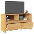 vidaXL TV skrinka Drammen Dub 99 x 43 x 55 cm Borovicový masív