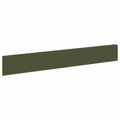 vidaXL Obrubník trávnika 30 ks 100 x 15 cm Oceľ Olivovo zelená