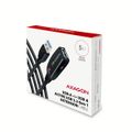 AXAGON ADR-305, USB 3.2 Gen 1 A-M -> A-F aktivní prodlužovací / repeater kabel, 5m Kabel, prodlužovací, aktivní, USB 3.2 Gen1, zástrcka A, zásuvka A, 5m, cerný