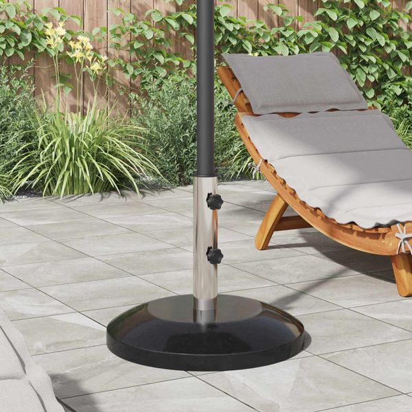 vidaXL Základňa na slnečník pre pól 40-50 mm 26.75 kg Čierna