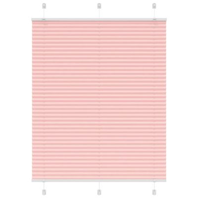 vidaXL Plisovaná roleta ružová 105x100 cm šírka látky 104,4 cm polyester