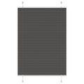 vidaXL plisovaná roleta čierna 85x150 cm Šírka látky 84,4 cm