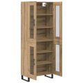 vidaXL Highboard 2 ks Remeselný dub 69,5 x 34 x 180 cm