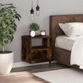 vidaXL Nástenný nočný stolík dymový dub 40x31x39,5 cm