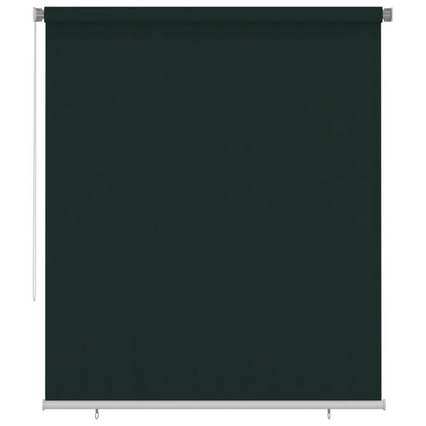 vidaXL Vonkajšia zatemňovacia roleta 200x230 cm tmavozelená HDPE