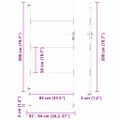 vidaXL Záhradná brána 85 x 200 cm Povrchovo upravená oceľ Zamykateľné