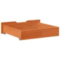 vidaXL Zásuvky pod posteľ 2 ks voskové 75x55x17 cm masívna borovica