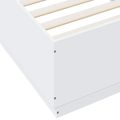 vidaXL Posteľový rám s LED Biela 80 x 200 cm Kompozitné drevo