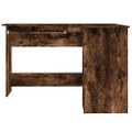 vidaXL Rohový stôl dymový dub 120x140x75 cm kompozitné drevo