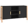 vidaXL Komoda čierna 107x38x60 cm spracované drevo