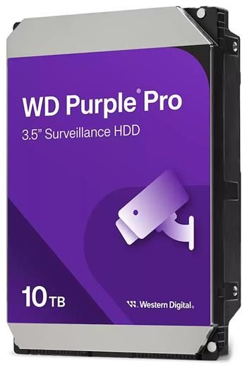 WD Purple Pro/10TB/HDD/3.5"/SATA/0/7200 RPM/5R Pevný disk, interný, 10TB, SATA III, 3,5", 7200rpm, 512MB