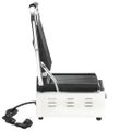 vidaXL Drážkovaný panini gril z pozinkovanej ocele 1800 W 31x30,5x20cm