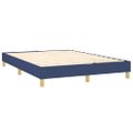 vidaXL Posteľ boxsping s matracom a LED modrá 140x200 cm látka