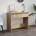 vidaXL Konzolový stolík, dub sonoma 89x41x76,5 cm, kompozitné drevo