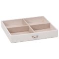 VidaXL Šperkovnica 4-vrstvová s zrkadlom uzamykateľné 22,5x17,5x16,5cm