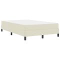 vidaXL Rám postele s matracmi Krémová 100 x 200 cm látka