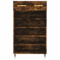 vidaXL Botník dymový dub 60x35x105 cm kompozitné drevo