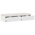 vidaXL Zásuvky pod posteľ Biela 75 x 36,5 x 16,5 cm Kompozitné drevo