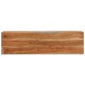 vidaXL Konzolový stolík 110x30x75 cm masívna akácia a železo