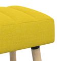 vidaXL Pruhovo prešitá lavica Svetložltá 80 x 40 x 46 cm Látka