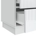 vidaXL Nočný stolík 2 ks Biela 43 x 34,5 x 44,5 cm Kompozitné drevo