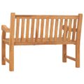 vidaXL Záhradná lavička s vankúšom 120 cm teakový masív