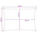 vidaXL Plachta na tienenie Antracitová a biela 3,5 x 4,5 m HDPE