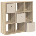 vidaXL Servírovacia skriňa Sonoma dub 73,5 x 24 x 69,5 cm