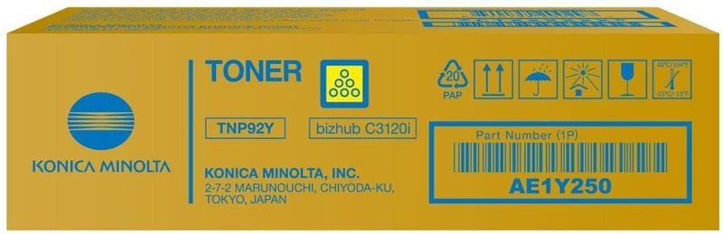 toner MINOLTA TNP92 yellow Bizhub i-SERIES C3120i (4000 str.)