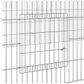 vidaXL 4-panelová klietka pre králiky 433x109x54 cm pozinkované železo
