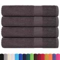 vidaXL Uteráky FROGN 4 ks antracitové 100x200 cm 360 g/m²
