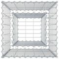 vidaXL Gabiónová vyvýšená posteľ 50 x 50 x 80 cm Pozinkovaná oceľ