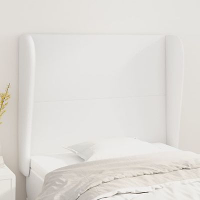 vidaXL Čelo postele so záhybmi modré 83x23x118/128 cm umelá koža