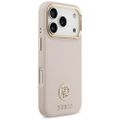 Puzdro Guess pre iPhone 17 Pro HC MAGSAFE PU W/ GRAINED PU STRASS LOGO ružové