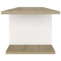 vidaXL Nástenná TV skrinka dub sonoma a biela 103x30x26,5 cm