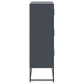 vidaXL Komoda antracitová 68,5x38,5x123,5 cm oceľ