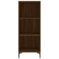 vidaXL Vysoká skrinka hnedý dub 34,5x32,5x180 cm spracované drevo