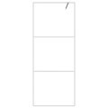vidaXL Sprchová zástena biela 80x195 cm priehľadné ESG sklo