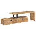 vidaXL TV stolík (118-195) x 30 x 40 cm, surové mangové drevo